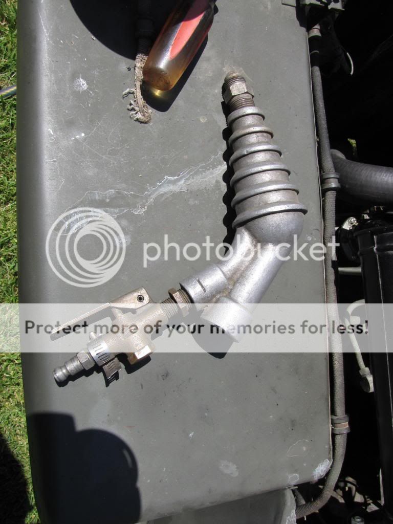 My Power Flush Gun. It Connects To A Garden Hose And To Compressed Air